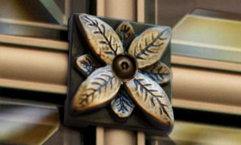 Signature Floral Rosette for Glass Front Niches